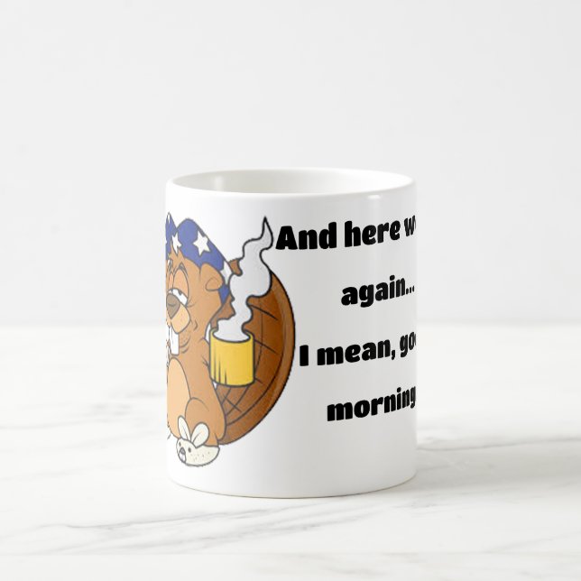 Taza De Café Aquí vamos otra vez mug (Centro)