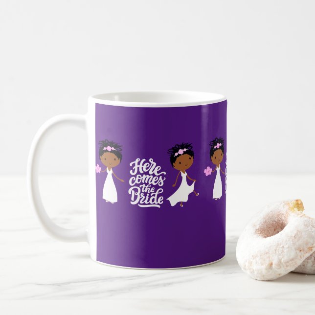 Taza De Café Aquí viene la novia (Con donut)