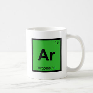 Taza De Café Ar - Mesa Periódica De Química Griega Argonauta