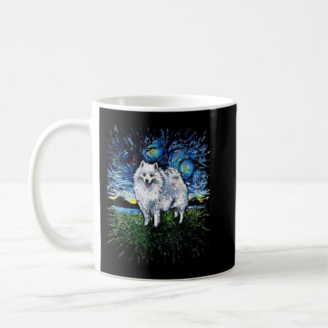 Taza De Café Ar. Noche de perros estelares esquimales japoneses (Izquierda)