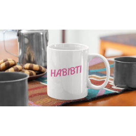 Taza De Café Árabe de Habibti Rosa