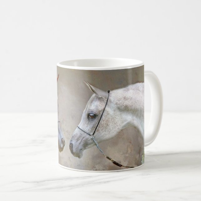 Taza De Café Árabe Show Horse Coffee Mug (Anverso derecho)