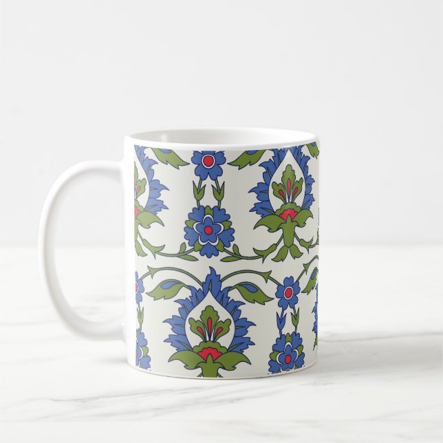Taza De Café Árabe Tradicional: Iznik Tile Seamless. (Izquierda)