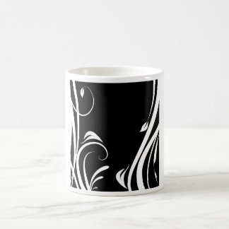 Taza De Café Arabesco em preto e branco