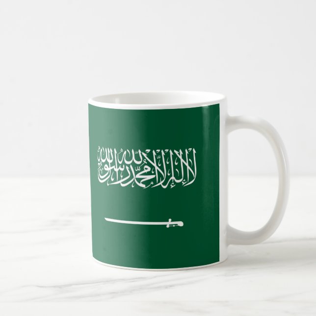 Taza De Café Arabia Saudita Bandera Café Cerámico (Derecha)
