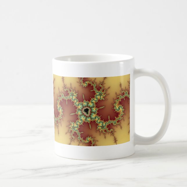 Taza De Café Araña asiática - Fractal Mug (Derecha)