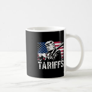 Taza De Café Aranceles a Trump Bandera Estadounidense Poder Com