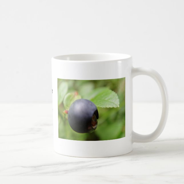 Taza De Café Arándano azul del bosque (Derecha)