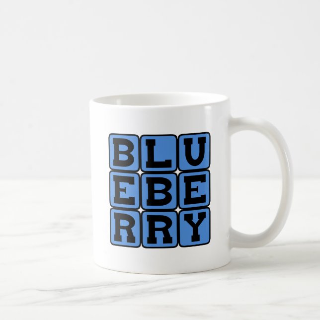 Taza De Café Arándano azul, fruta (Derecha)