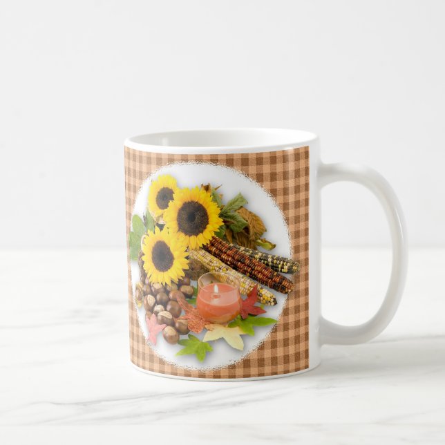 Taza De Café Arangement floral de otoño (Derecha)