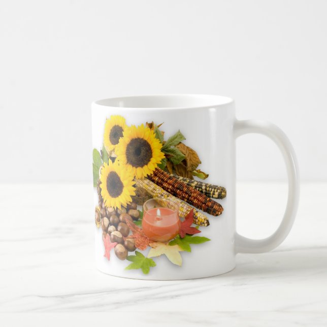 Taza De Café Arangement floral de otoño (Derecha)