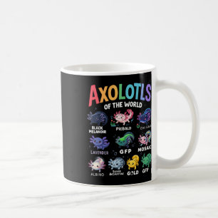 Taza De Café Araquísimos Del Mundo Kawaii Axolotl Arte Cuto