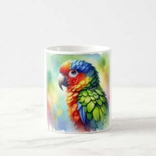 Taza De Café Aratinga Parrot 250624AREF125 - Watercolor