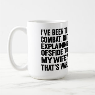 Taza De Café Árbitro y humor de papá futbolista Regla de fuer