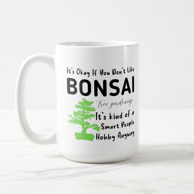 Taza De Café Árbol bonsai arte japonés para jardinero maestro (Izquierda)