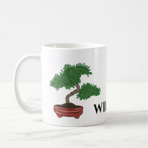 Taza De Café Árbol Bonsai japonés personalizado