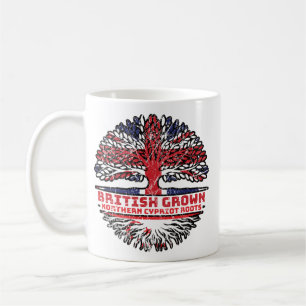 Taza De Café Árbol británico del norte de Chipre