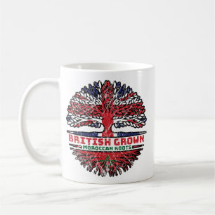 Taza De Café Árbol británico del Reino Unido marroquí