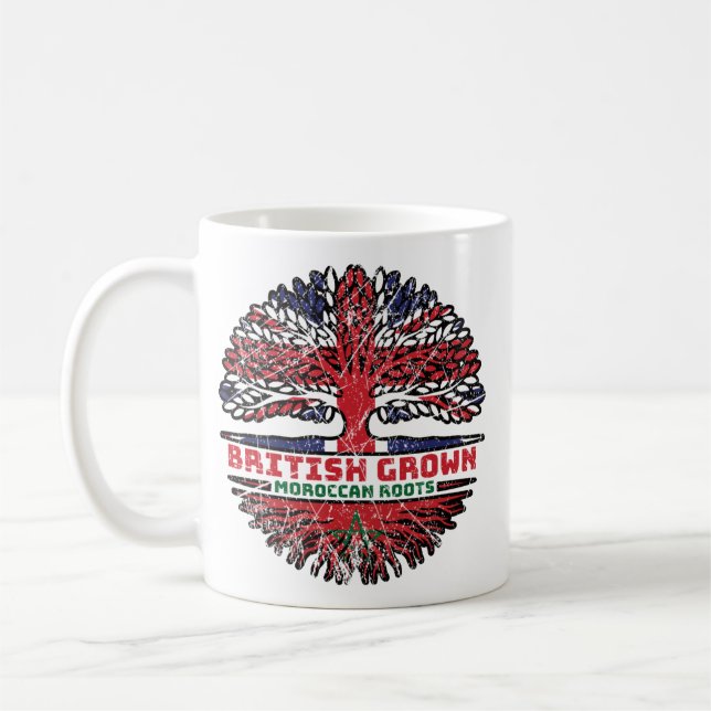 Taza De Café Árbol británico del Reino Unido marroquí (Izquierda)