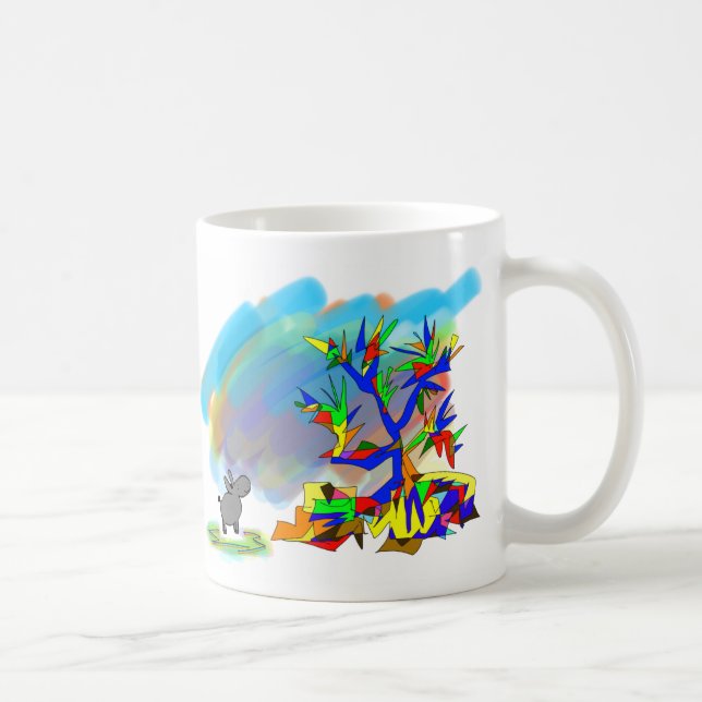 Taza De Café árbol colorido (Derecha)