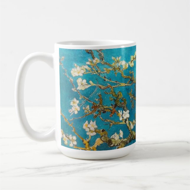 Taza De Café Árbol de almendra floreciente Vincent van Gogh (Izquierda)