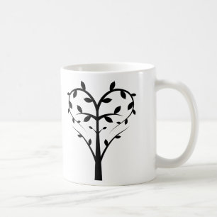 Taza De Café árbol de amor ornamentado
