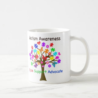 Taza De Café Árbol de conciencia del autismo