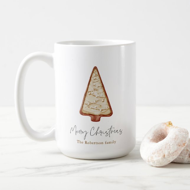 Taza De Café Árbol de cookies navidades (Con donut)