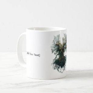 Taza De Café Árbol de cráneos surreal naturaleza oscura