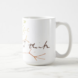 Taza De Café Árbol de Darwin de la vida: Pienso