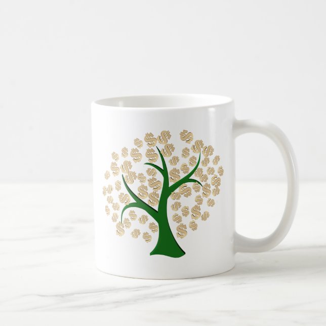 Taza De Café Árbol de dólares (Derecha)