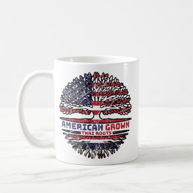 Taza De Café Árbol de Estados Unidos tailandés, Estados Unidos (Izquierda)