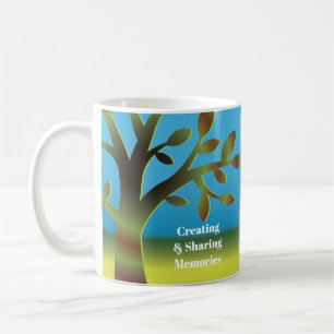Taza De Café Árbol de familia de la reunión de familia que crea
