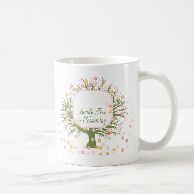 Taza De Café Árbol de familia en llamas (Derecha)
