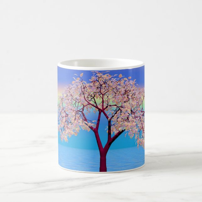 Taza De Café Árbol de flores (Centro)