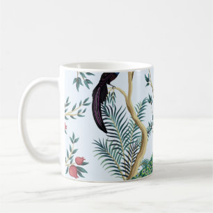 Taza De Café Árbol de frutas granadas de huerta, ave exótica