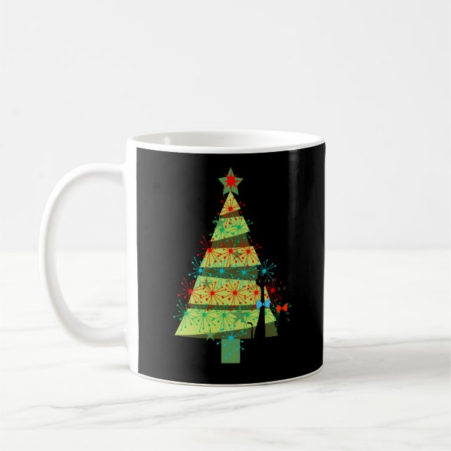 Taza De Café Árbol de gato moderno de mediados del siglo (Izquierda)