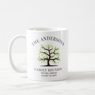 Taza De Café Árbol de genealogía de reunión familiar personaliz