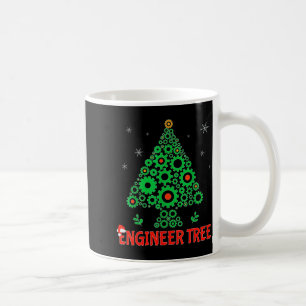 Taza De Café Árbol de Ingeniero de Navidad _ Ingeniería Mecánic