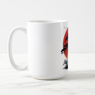 Taza De Café Árbol de la puesta de sol africana