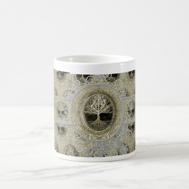 Taza De Café Árbol de la simplicidad de la vida (Centro)