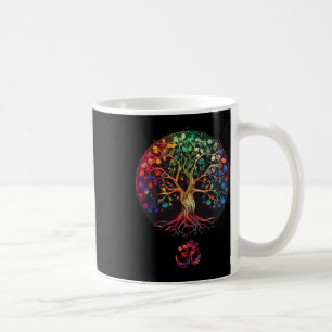 Taza De Café Árbol de la Vida con Símbolo Om Yoga