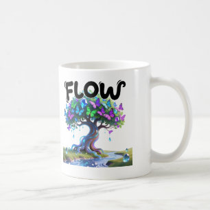Taza De Café Árbol de la Vida de Agua Fluyente