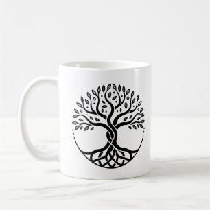 Taza De Café Árbol de la Vida Minimalista