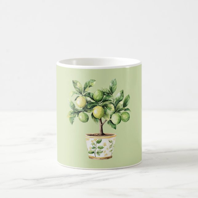 Taza De Café Árbol de Lima Verde (Centro)