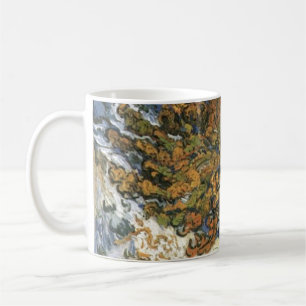 Taza De Café Árbol de mora por el arte antiguo vintage de van G