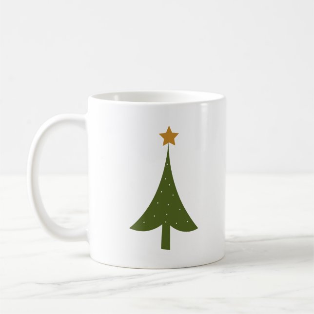 Taza De Café Árbol de Navidad (Izquierda)