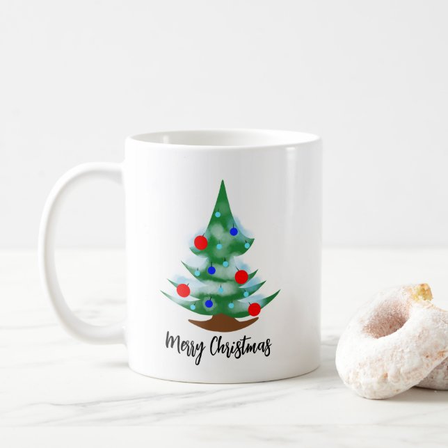 Taza De Café árbol de Navidad (Con donut)