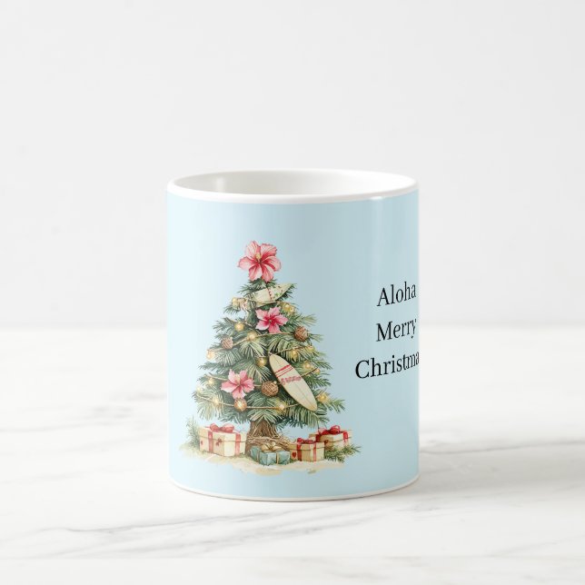 Taza De Café Árbol de Navidad Aloha (Centro)