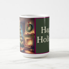 Taza De Café Árbol de Navidad cálido